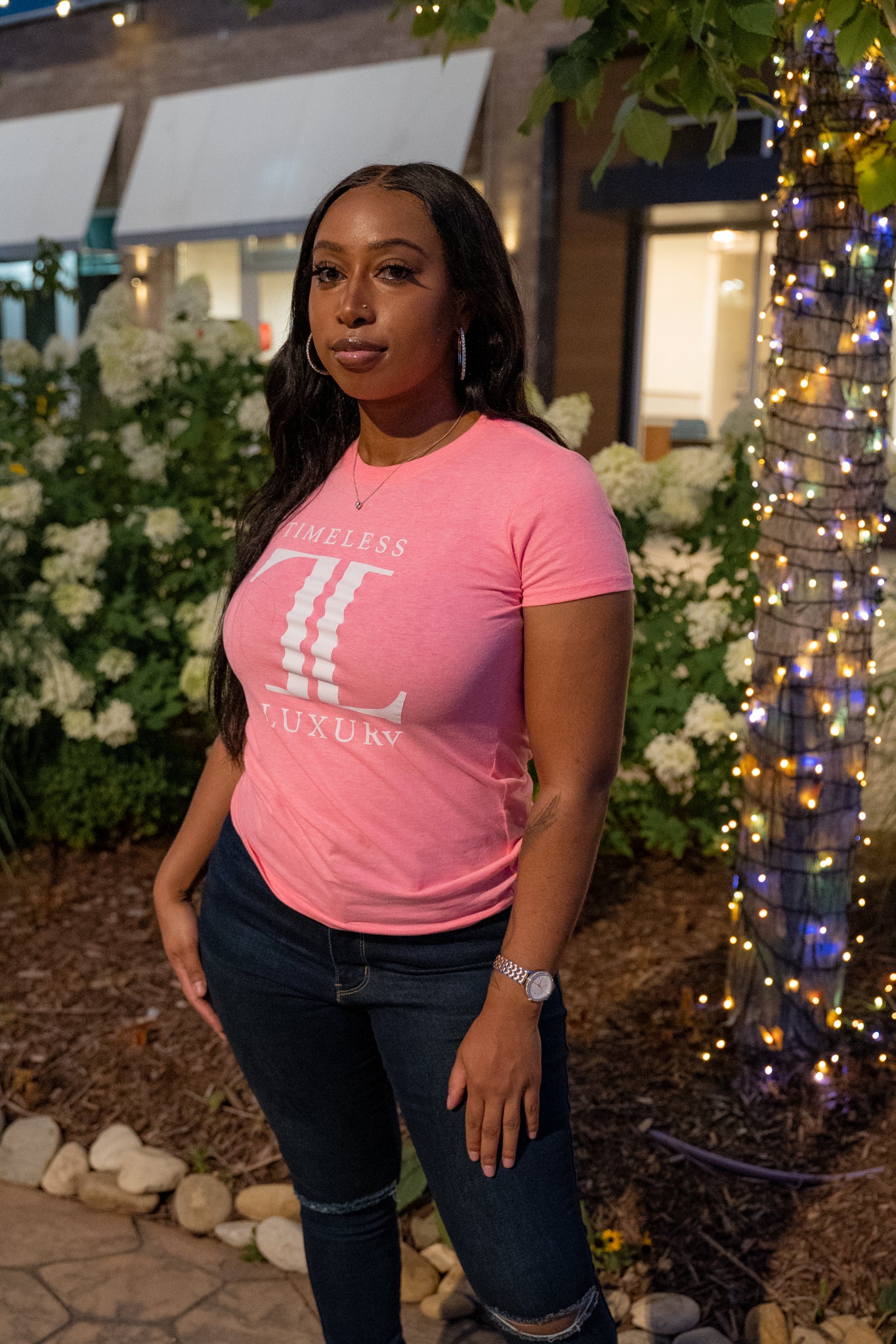 TL "Pink" Logo Tee Women